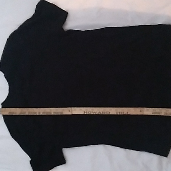 Bella Canvas Black T-Shirt with Various Scary Orange Pumpkin Faces (L2) - Picture 6 of 6